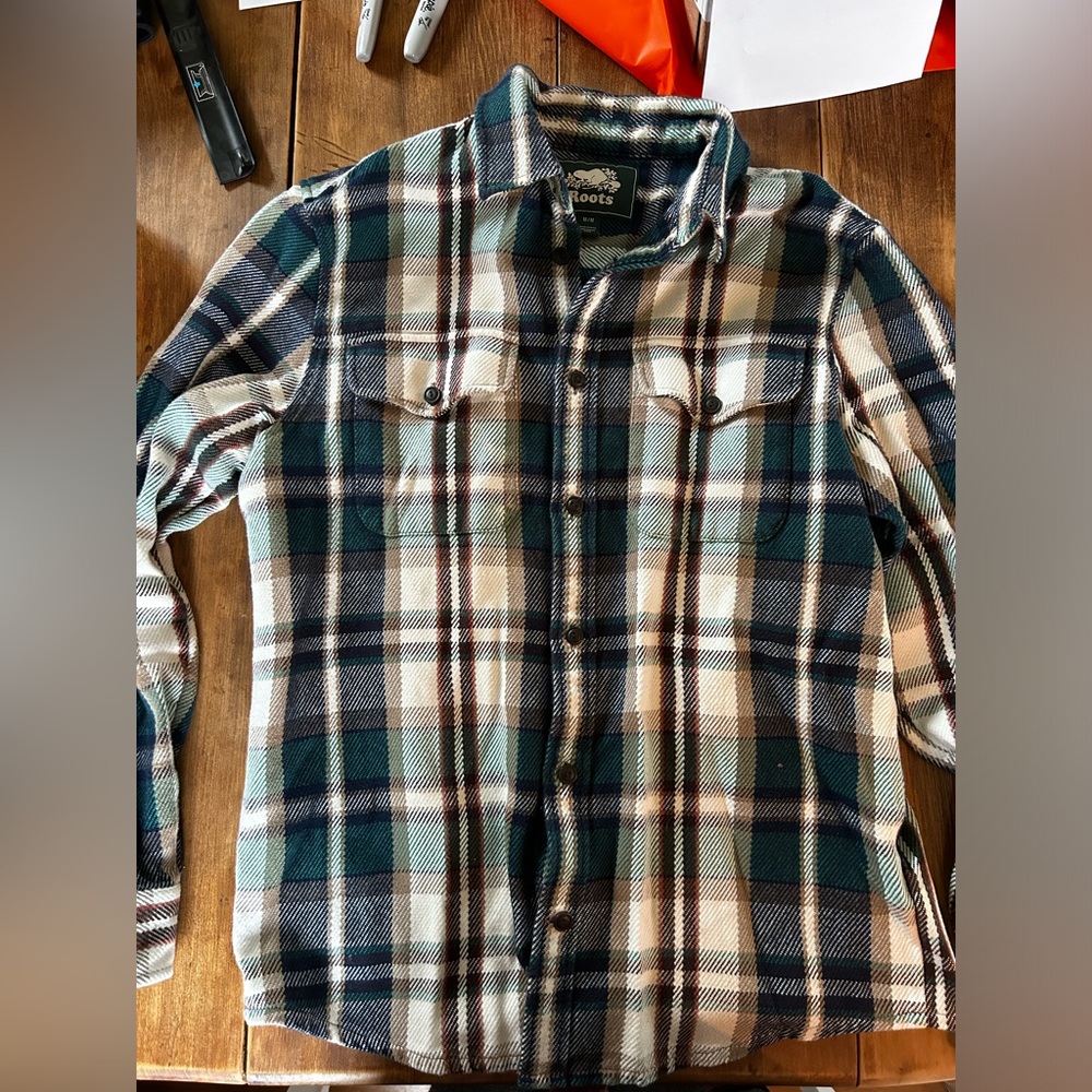 Roots plaid Shacket